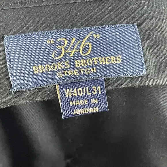 Brooks Brothers 346 Stretch Wool 2 Piece Suit Gray Striped Blazer 44R Pant 35x31